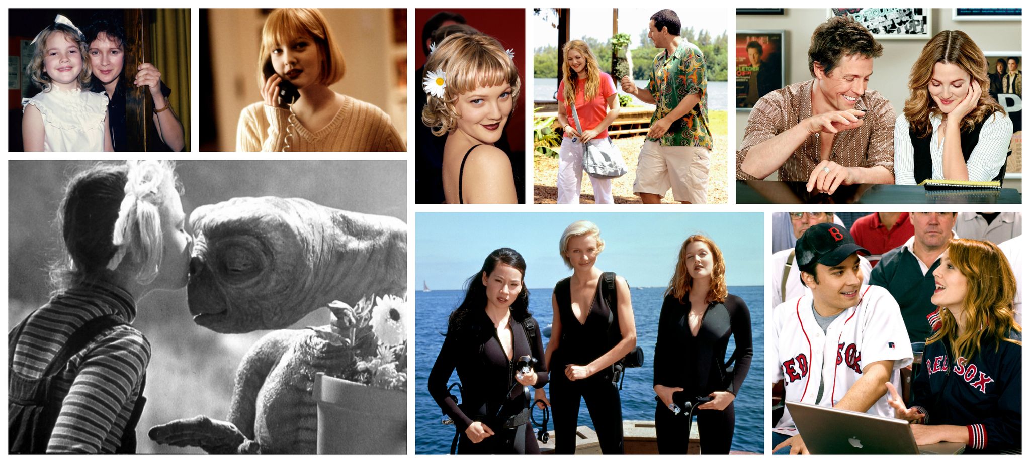 Drew Barrymore Collage