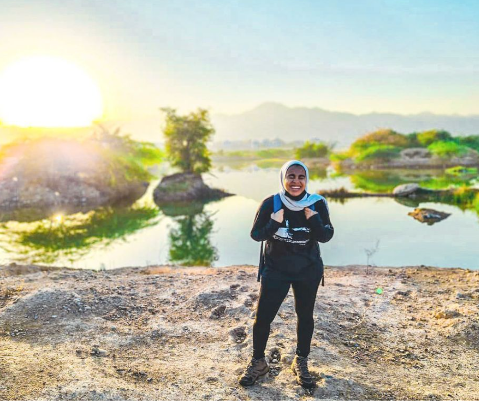 Rumaitha Al Busaidi has developed integrated aquaculture systems in Oman, improving food security and climate resilience. Image Credit: @rummoya, Instagram. Rumaitha Al Busaidi has developed integrated aquaculture systems in Oman, improving food security and climate resilience. Image Credit: @rummoya, Instagram.