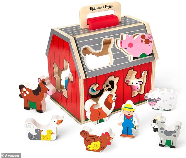 Lucie loves wooden toys that last for ages like the Melissa and Doug farm set, which is currently reduced by 18 per cent on Amazon