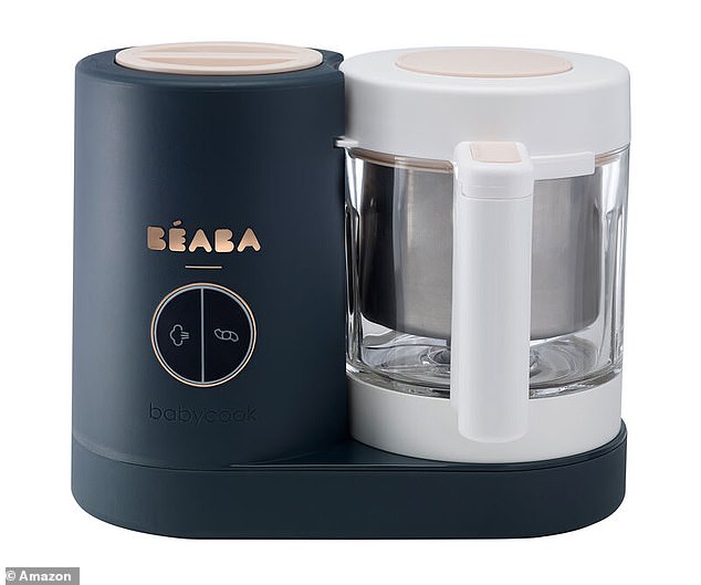 Lucie used the Beaba baby food maker to steam ingredients and blend food for her son to experiment with as he got used to new tastes and textures