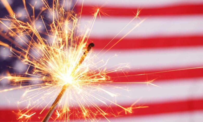 American flag July th sparklers fireworks x.jpg