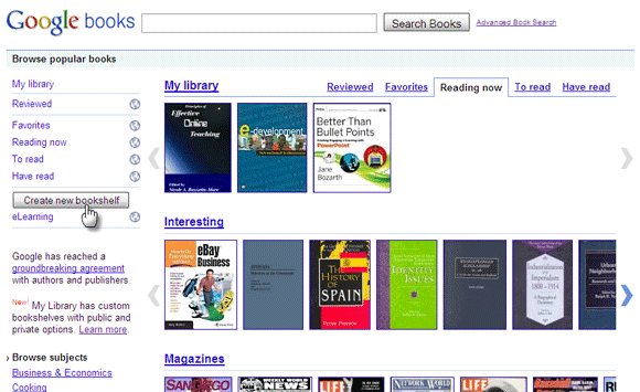 using google books