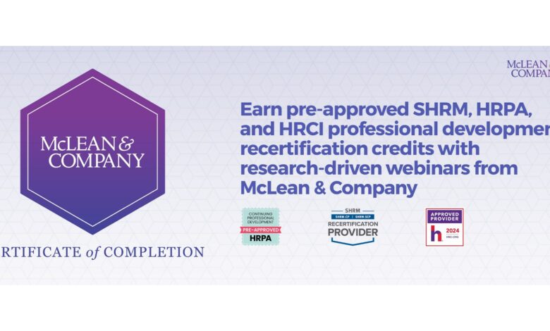 McLean Company HR Professionals Can Now Earn Professional Deve.jpg