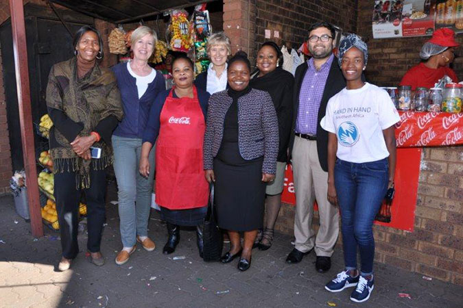 Mbali with representatives attending the programme’s annual Steering Committee Meeting. Photo: The Coca-Cola Company