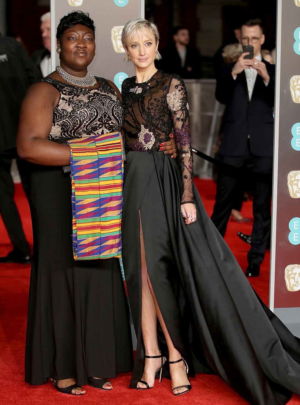 Baftas red carpet - activists and leaders