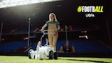 Linda Repetti, groundskeeper at Stadio Luigi Ferraris in Genoa.