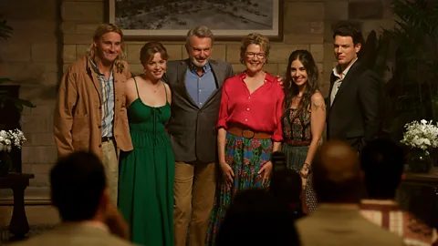 Peacock/Getty Images Apples Never Fall is the latest TV adaptation of a Liane Moriarty novel, featuring Annette Bening, Sam Neill, Jake Lacy and Alison Brie (Credit: Peacock/Getty Images)