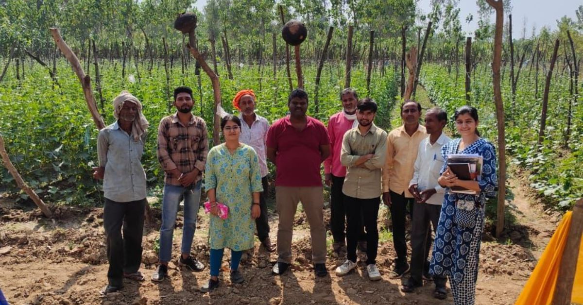 The startup makes biodegradable pads out of plant fibre 