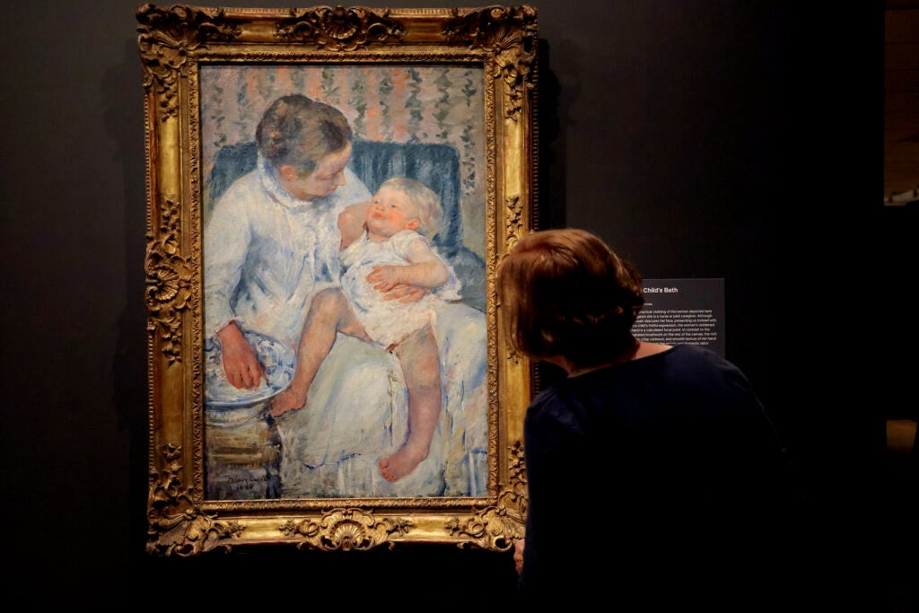 artwork hanging in the museum