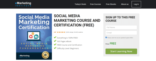 eMarketing Institute certification