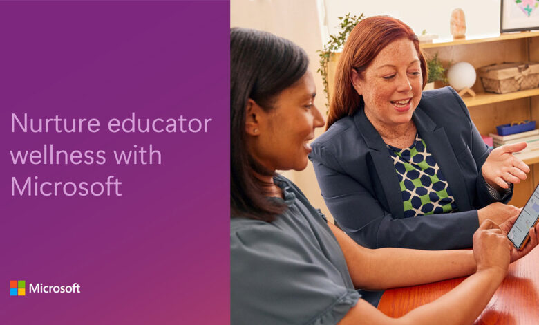 Microsoft Education nurture educator wellness hero.jpg