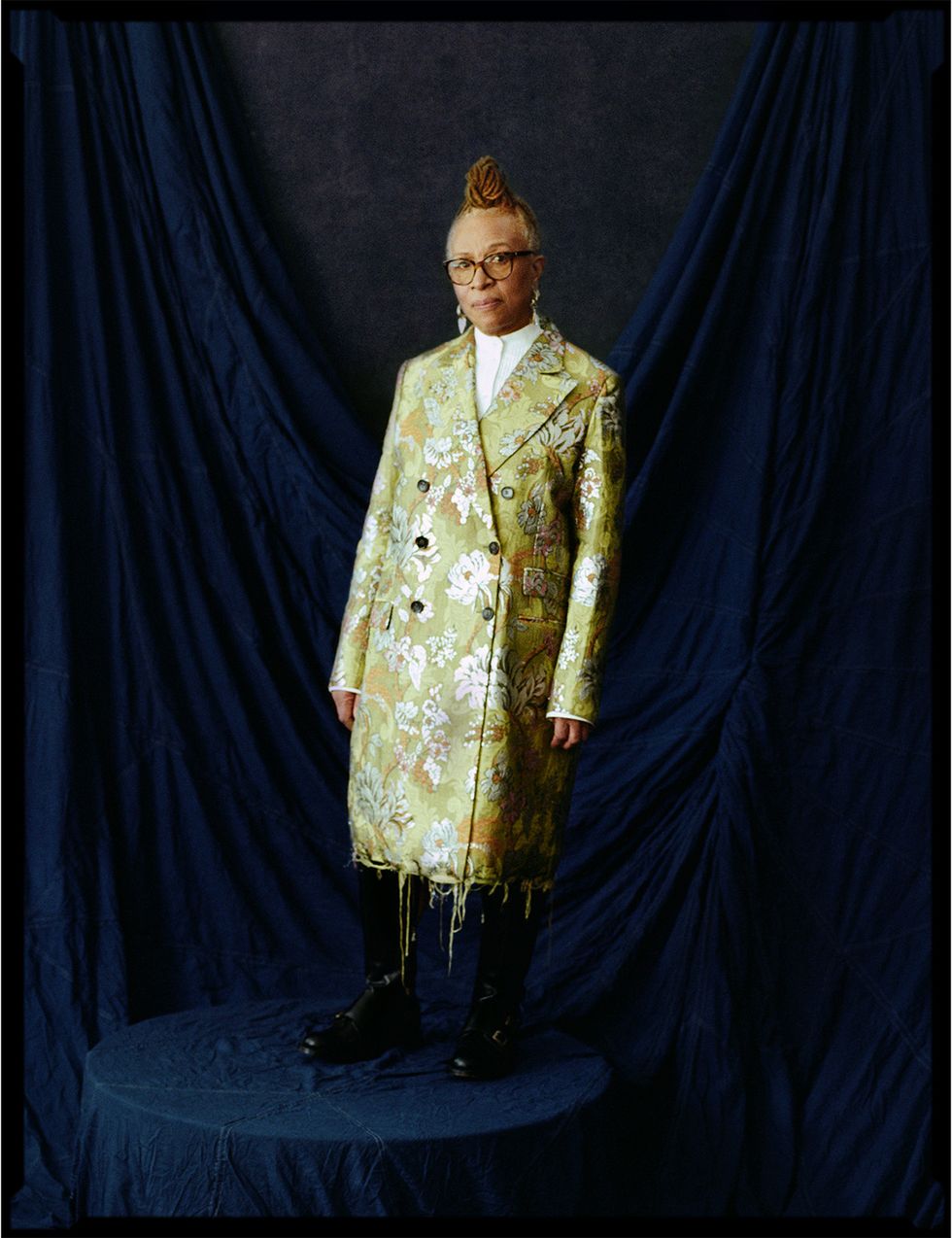 a person wearing a garment