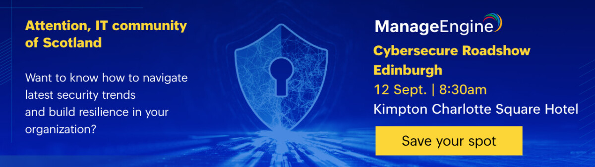 Manage Engine Cyber Roadshow