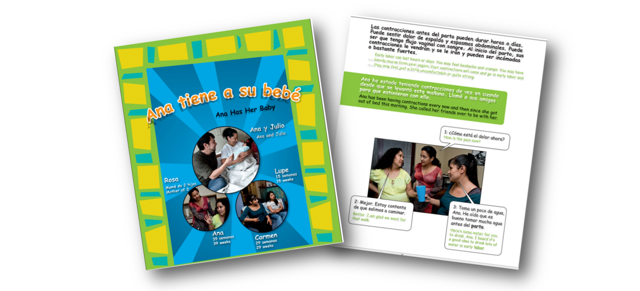 Lay educators in North Carolina use photonovels  to help guide Hispanic women through pregnancy, childbirth, and postnatal experiences.